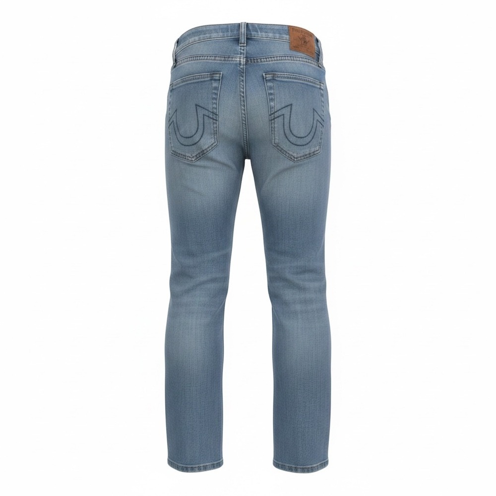 True Religion Ricki Relaxed Straight Leg Jeans Medium Wash Blue Denim Size 27